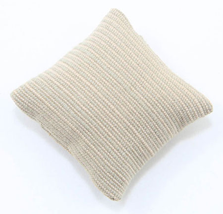 Dollhouse miniature TAN RIBBED PILLOW